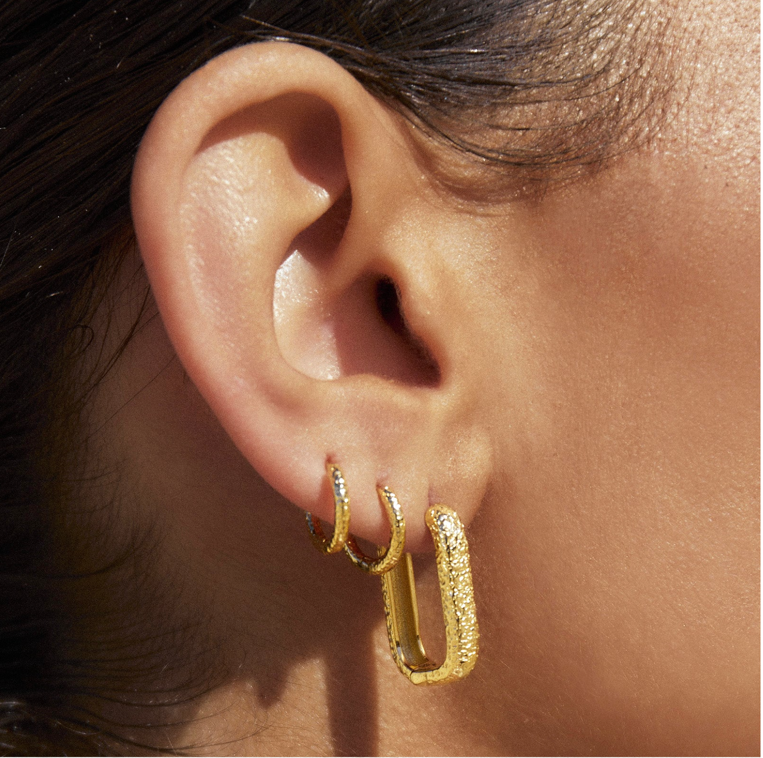 Arms Of Eve Farrah Gold Link Earrings