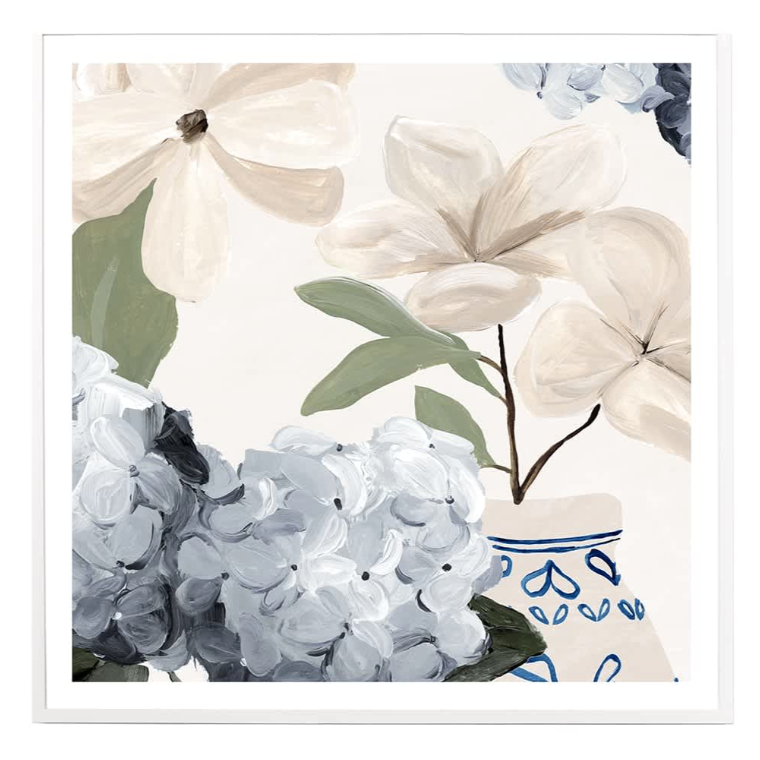 Botanic Detail Blue 2 Framed Print