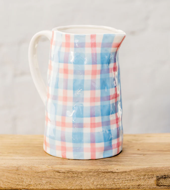 Noss & Co Medium Gingham Jug