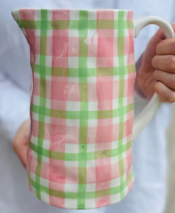 Noss & Co Medium Gingham Jug