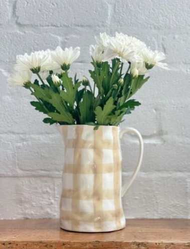 Noss & Co Medium Gingham Jug