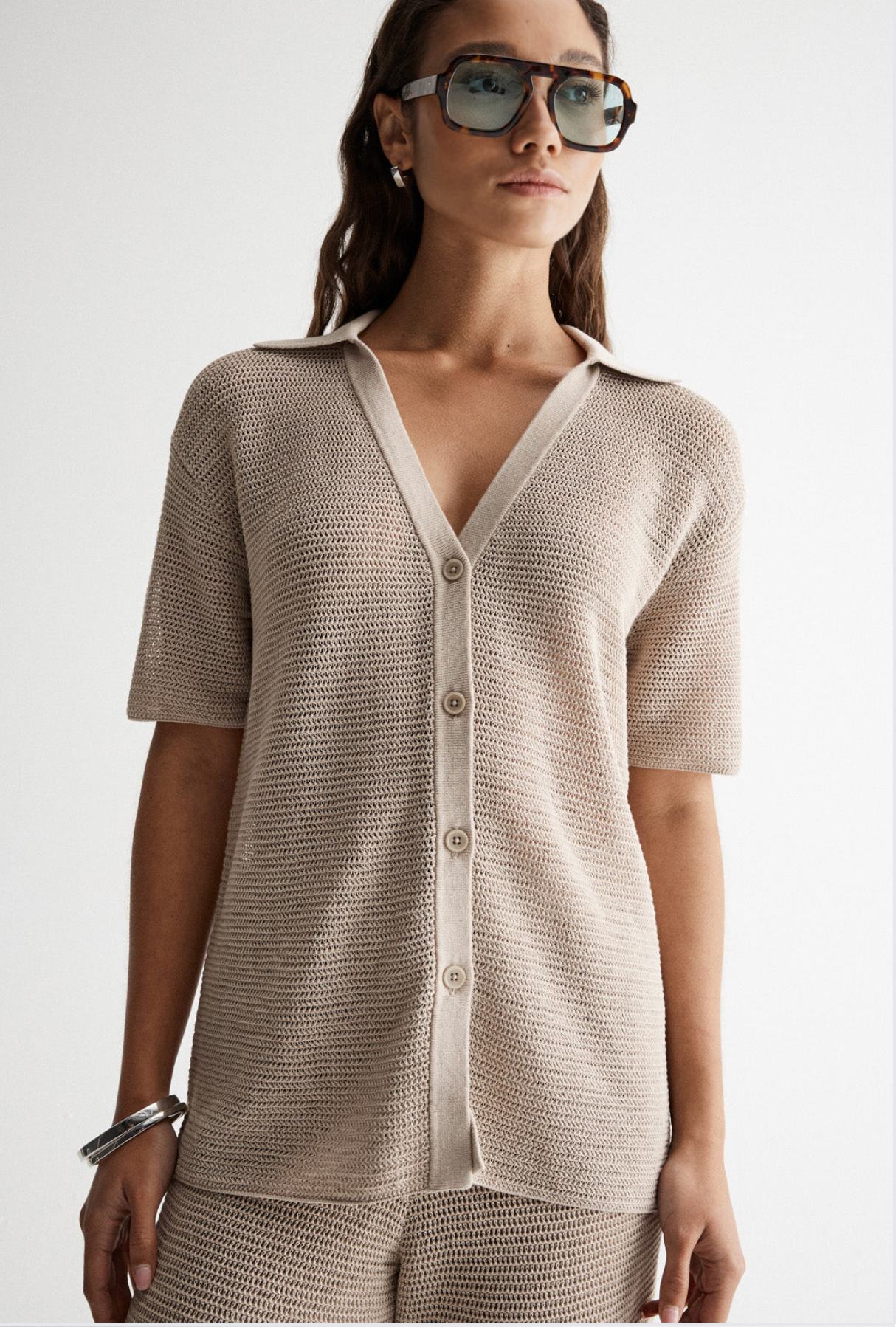 Elka Collective Aspen Crochet Shirt