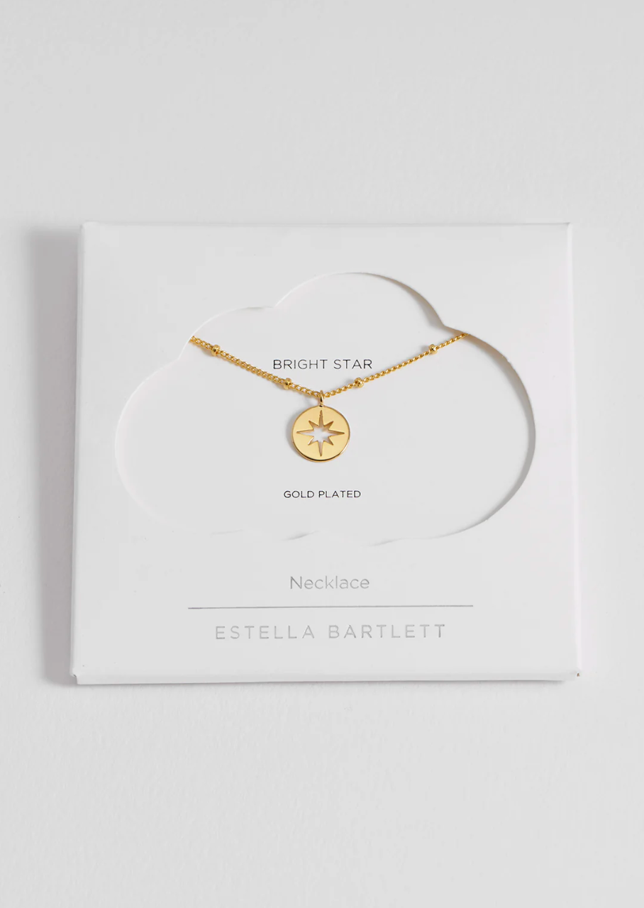 Estella Starburst Disc Necklace