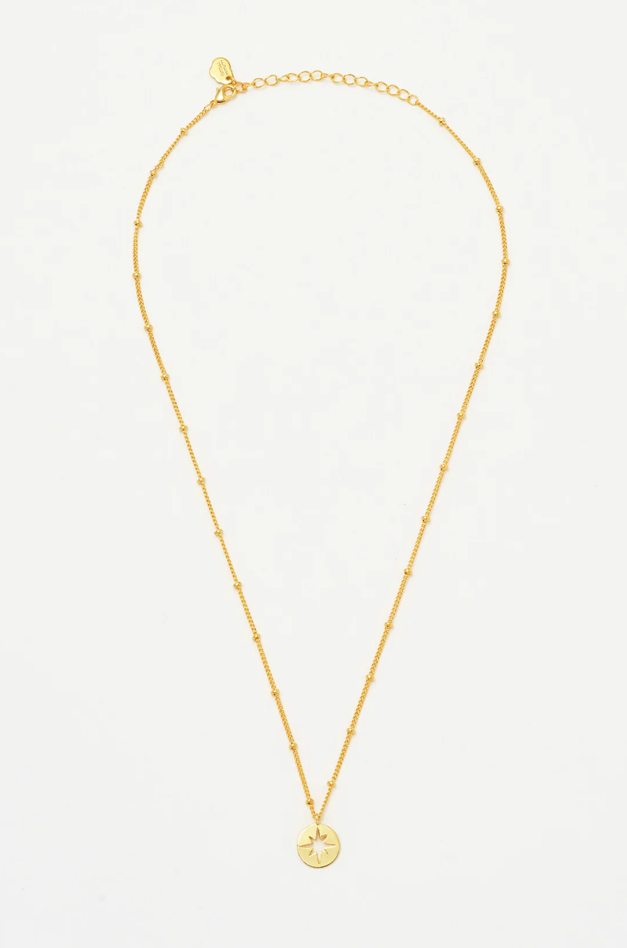 Estella Starburst Disc Necklace