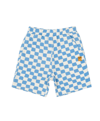 Rock Your Baby Blue Checker Shorts