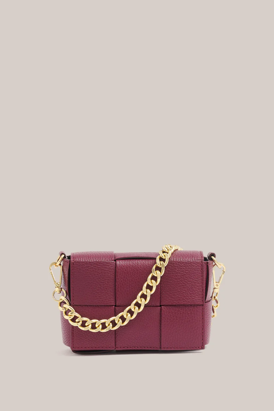 Vestirsi Margot Mini Leather Woven Bag