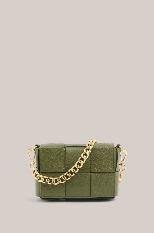 Vestirsi Margot Mini Leather Woven Bag