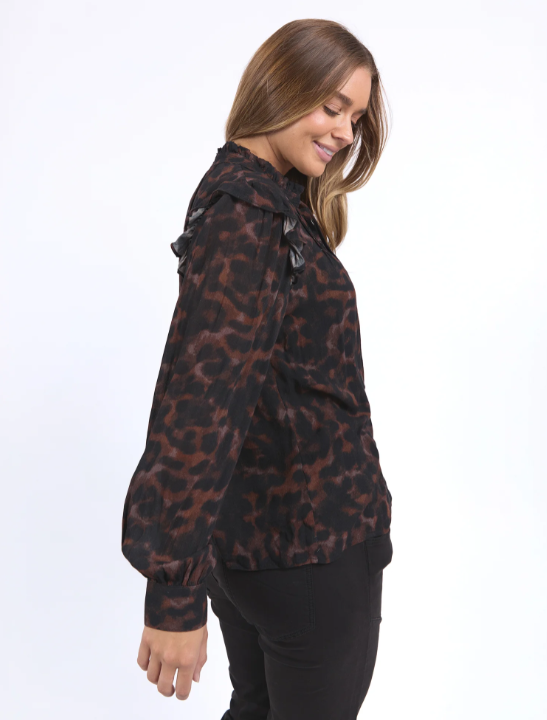 Foxwood Tulliana Leopard Top