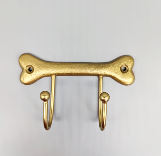 Bone Metal Wall Hook Gold