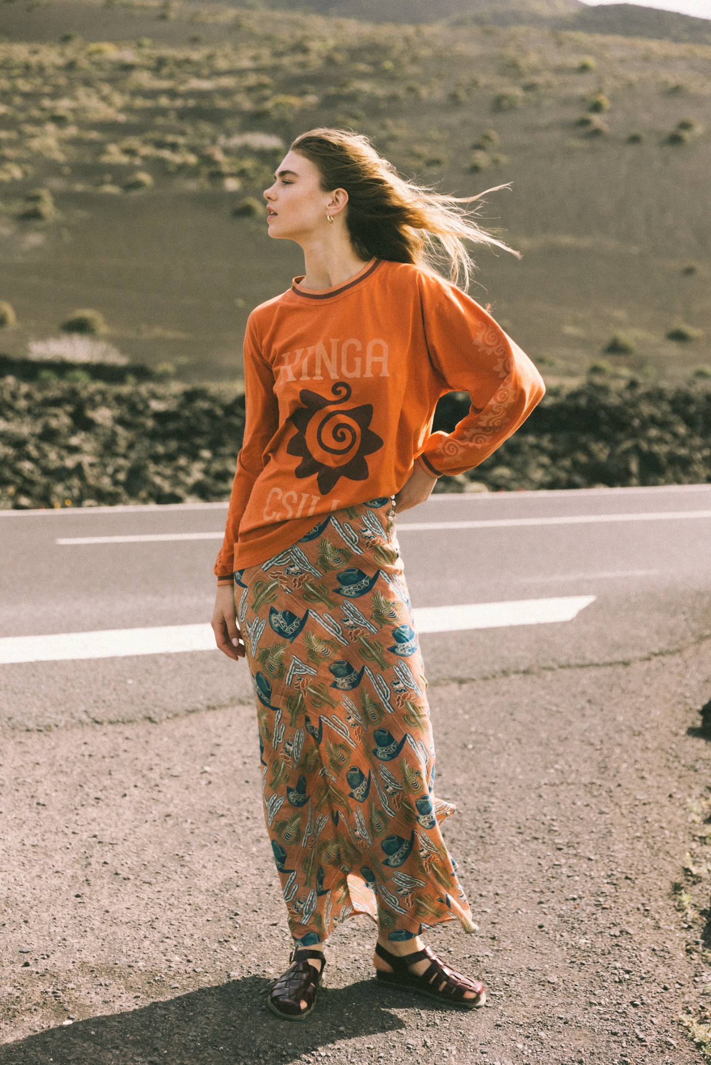 Kinga Csilla Agave Roses Tee