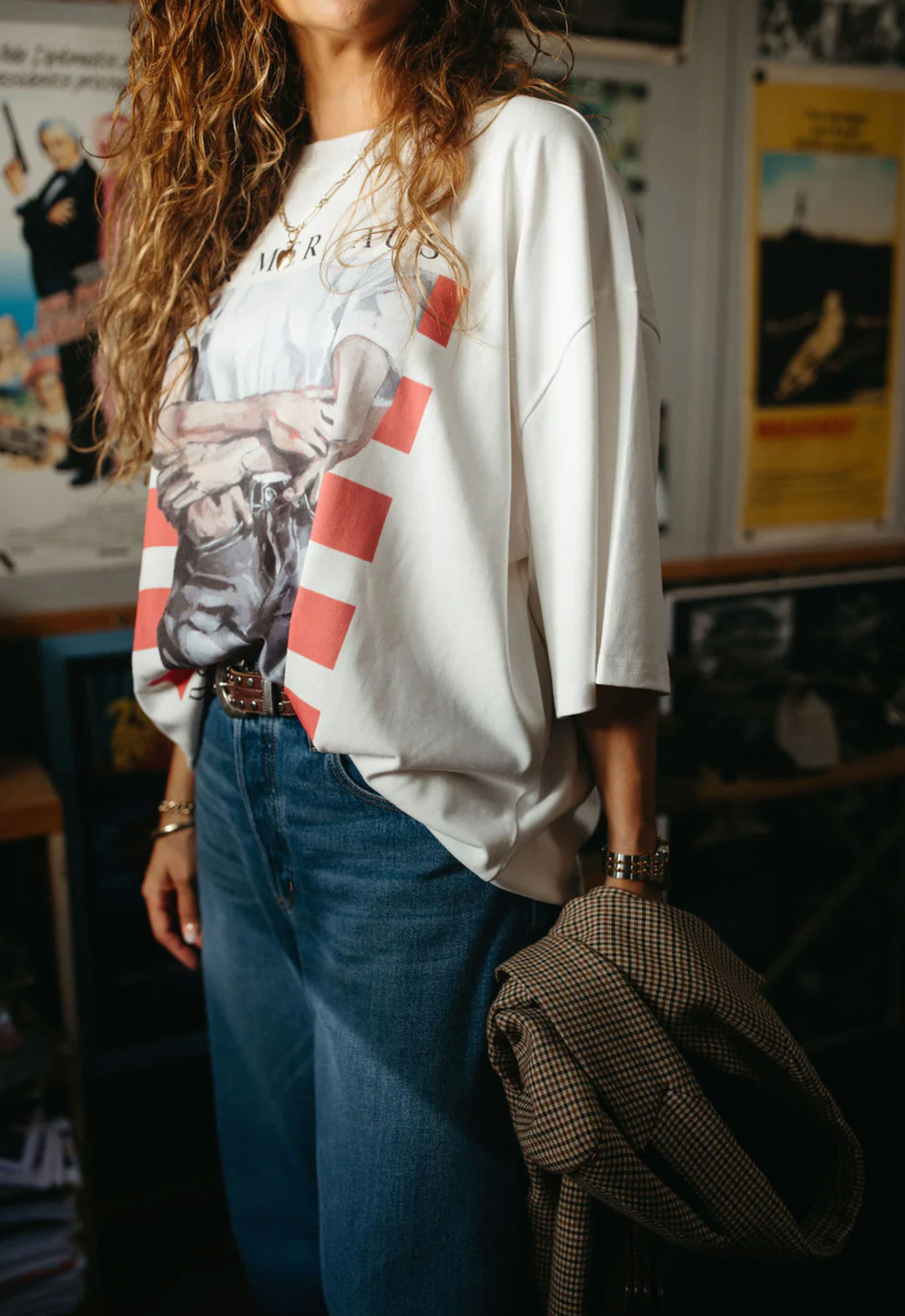FARMER Jean Baby Tee