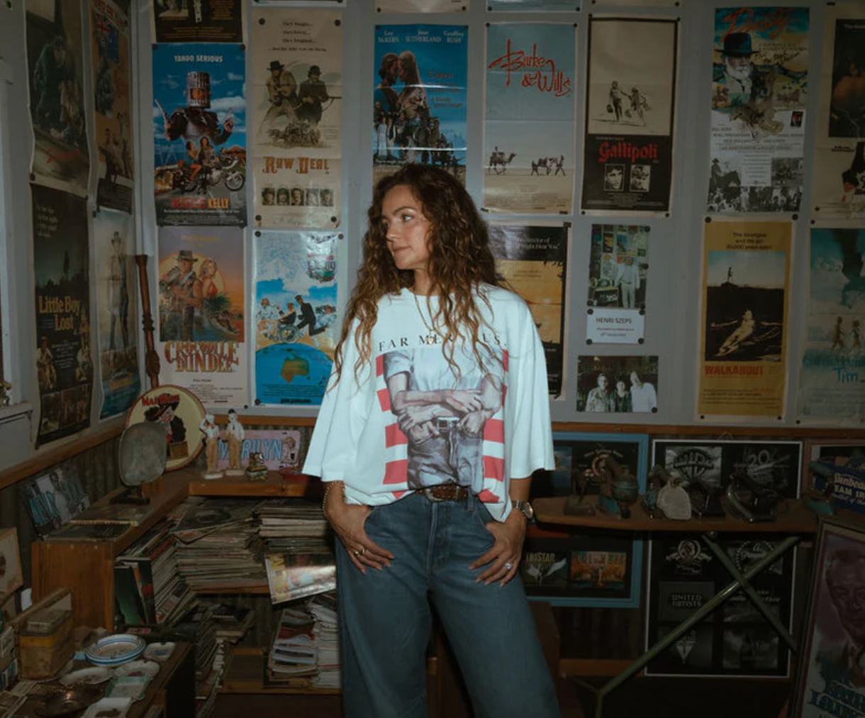 FARMER Jean Baby Tee