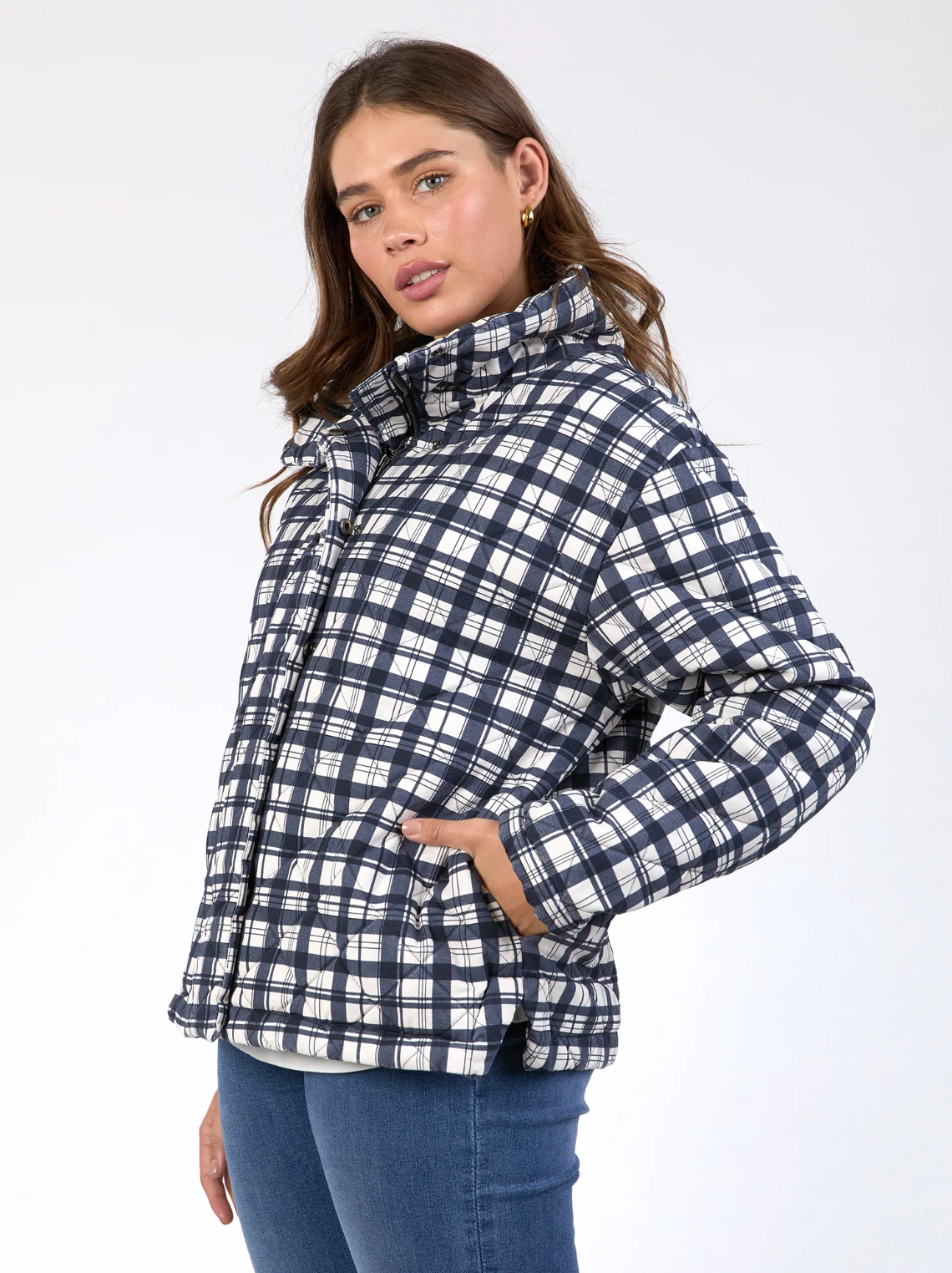 Elm Clea Check Jacket