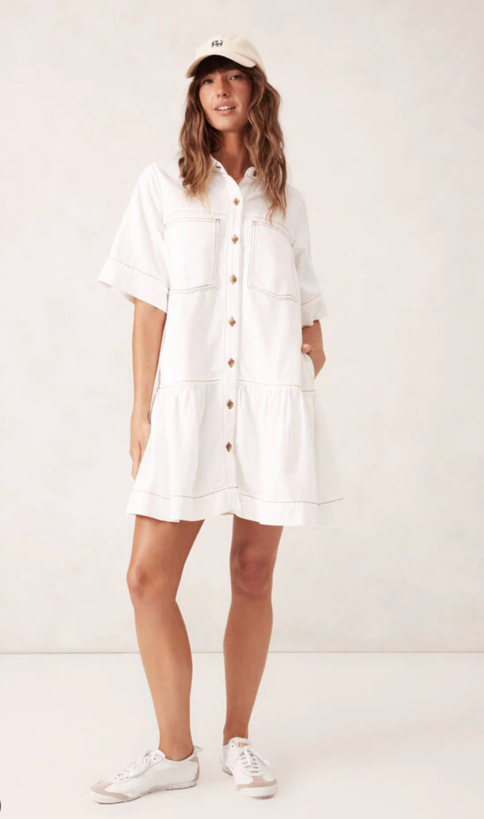 Ceres Tiered Pocket Shirt Dress
