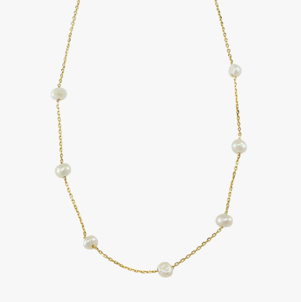 Jolie & Deen Freshwater pearl Necklace Gold