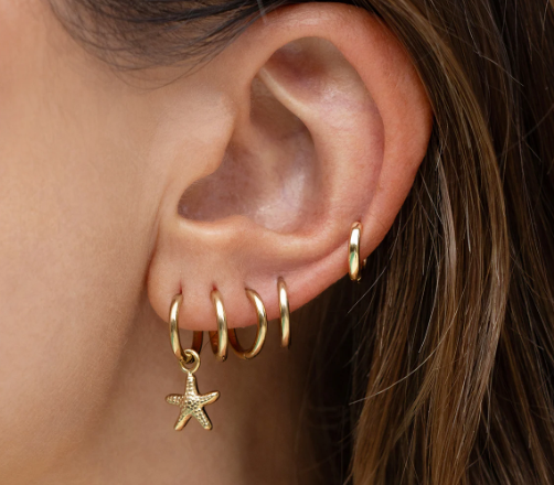 Arms of Eve Sea Star Gold Earrings