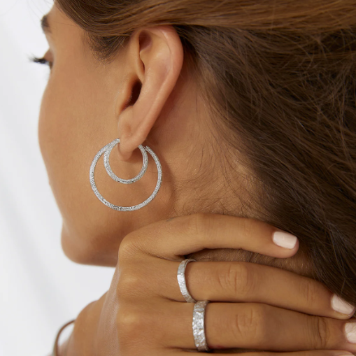 Arms Of Eve Sebastian Silver Hoops
