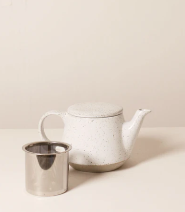 Teapot-Ritual Speckled White