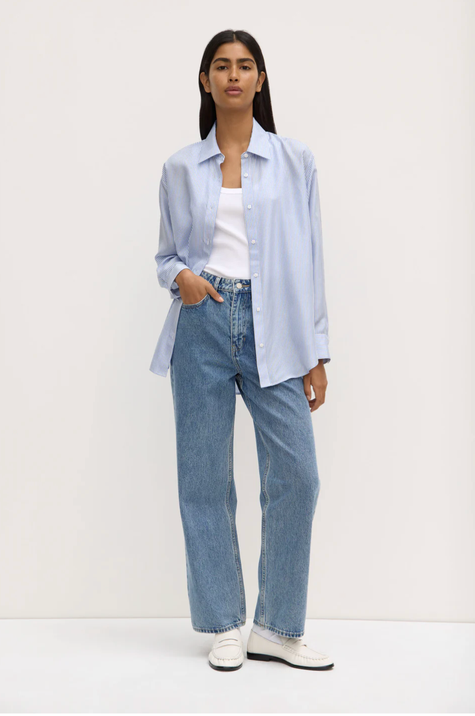 Assembly Label Spencer Stripe Silk Shirt