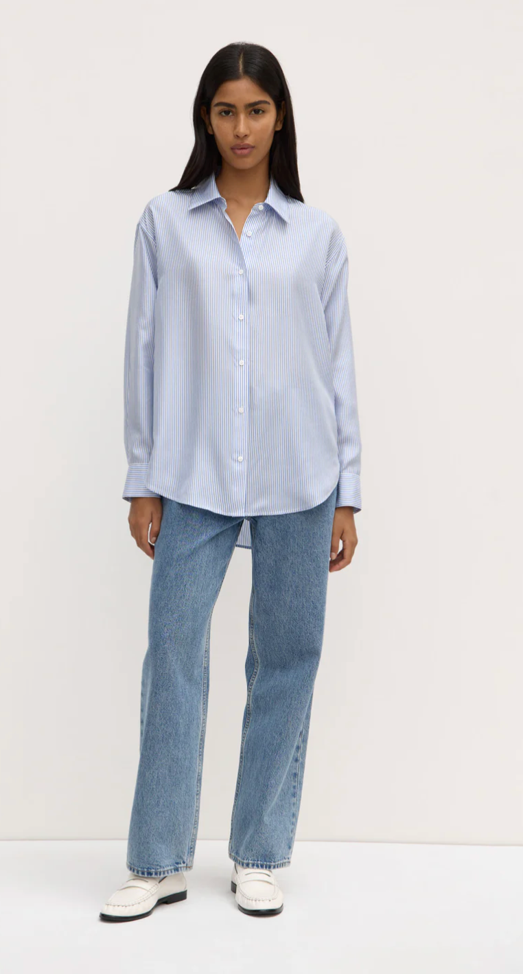 Assembly Label Spencer Stripe Silk Shirt