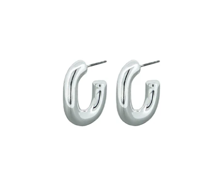 Jolie & Deen Marley Hoops Silver