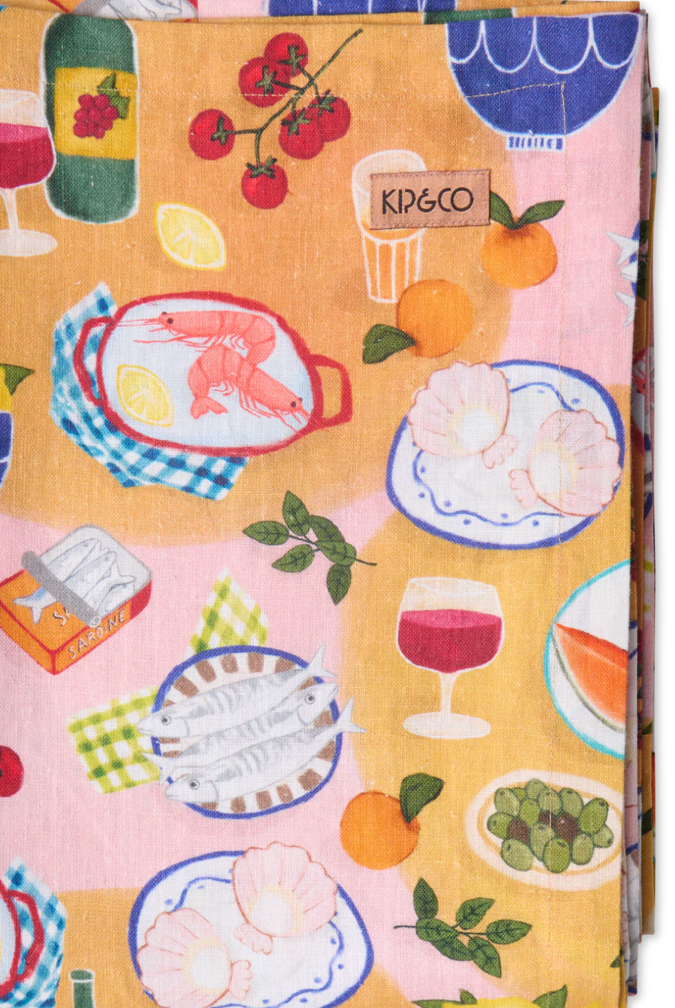 Kip & Co Supper Linen Tablecloth Round