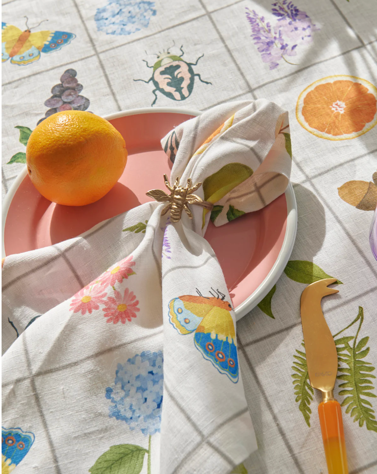 Kip & Co Prairie Linen Tablecloth Round
