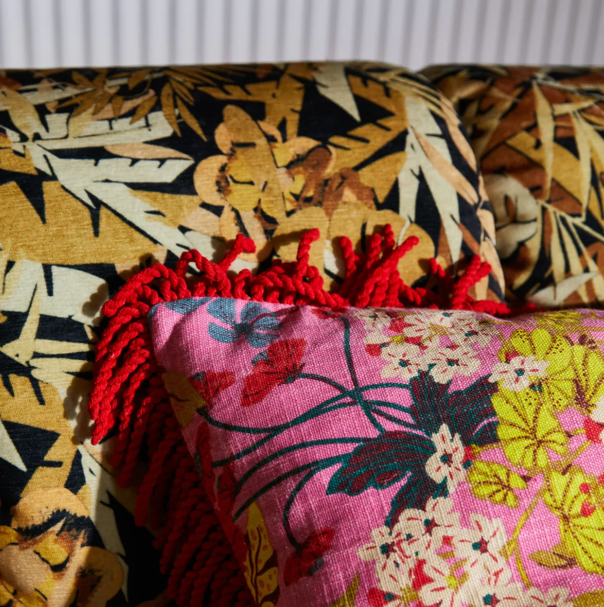 Sage x Clare Genevieve Square Fringe Cushion