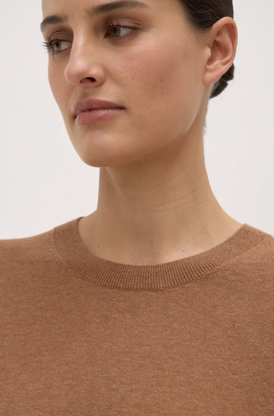 Assembly Label Vanya Cotton Cashmere Boxy Knit Tee