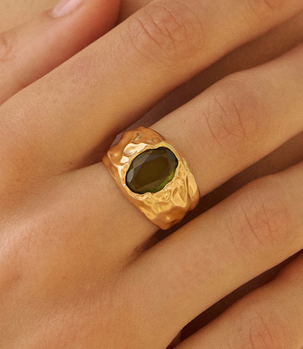 Agapee Carmen Dark Green Ring