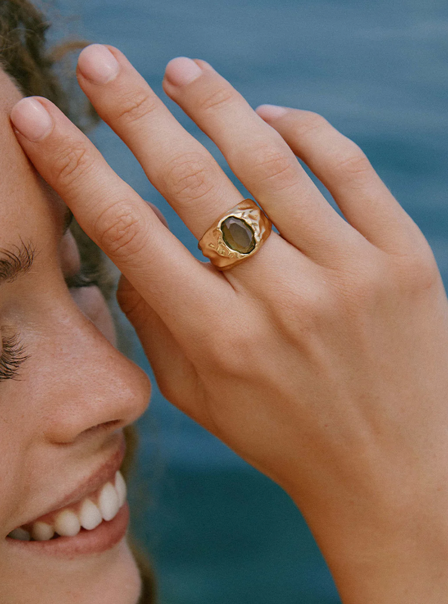 Agapee Carmen Dark Green Ring