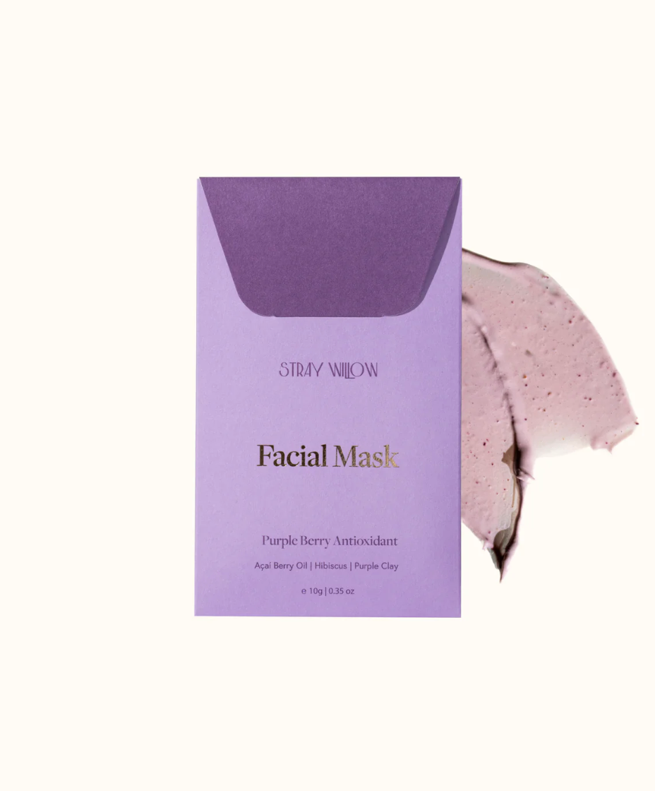 Stray Willow Facial Mask-Purple Berry