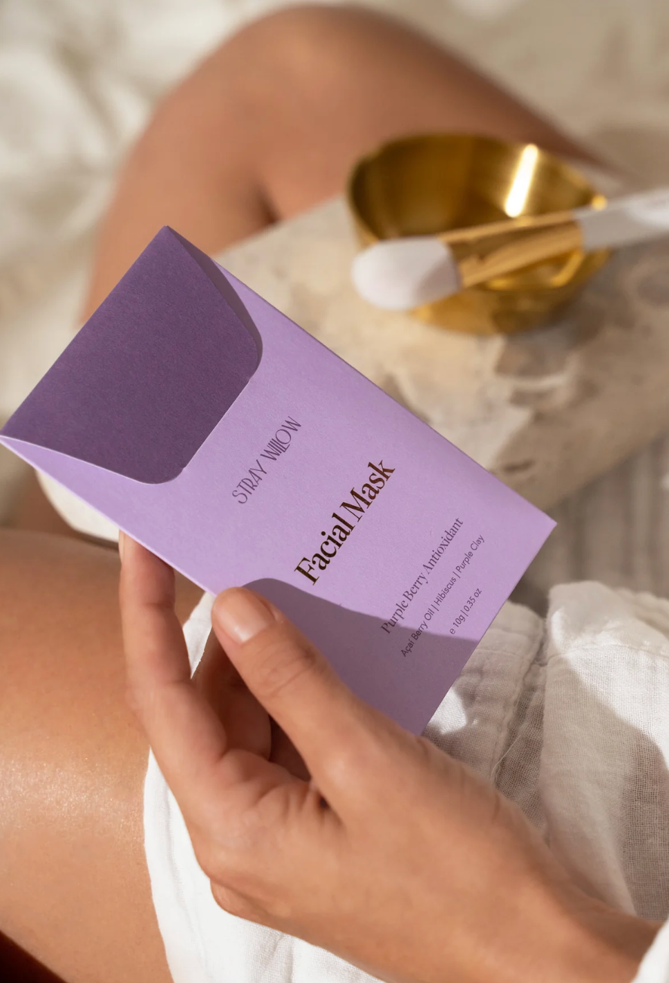 Stray Willow Facial Mask-Purple Berry