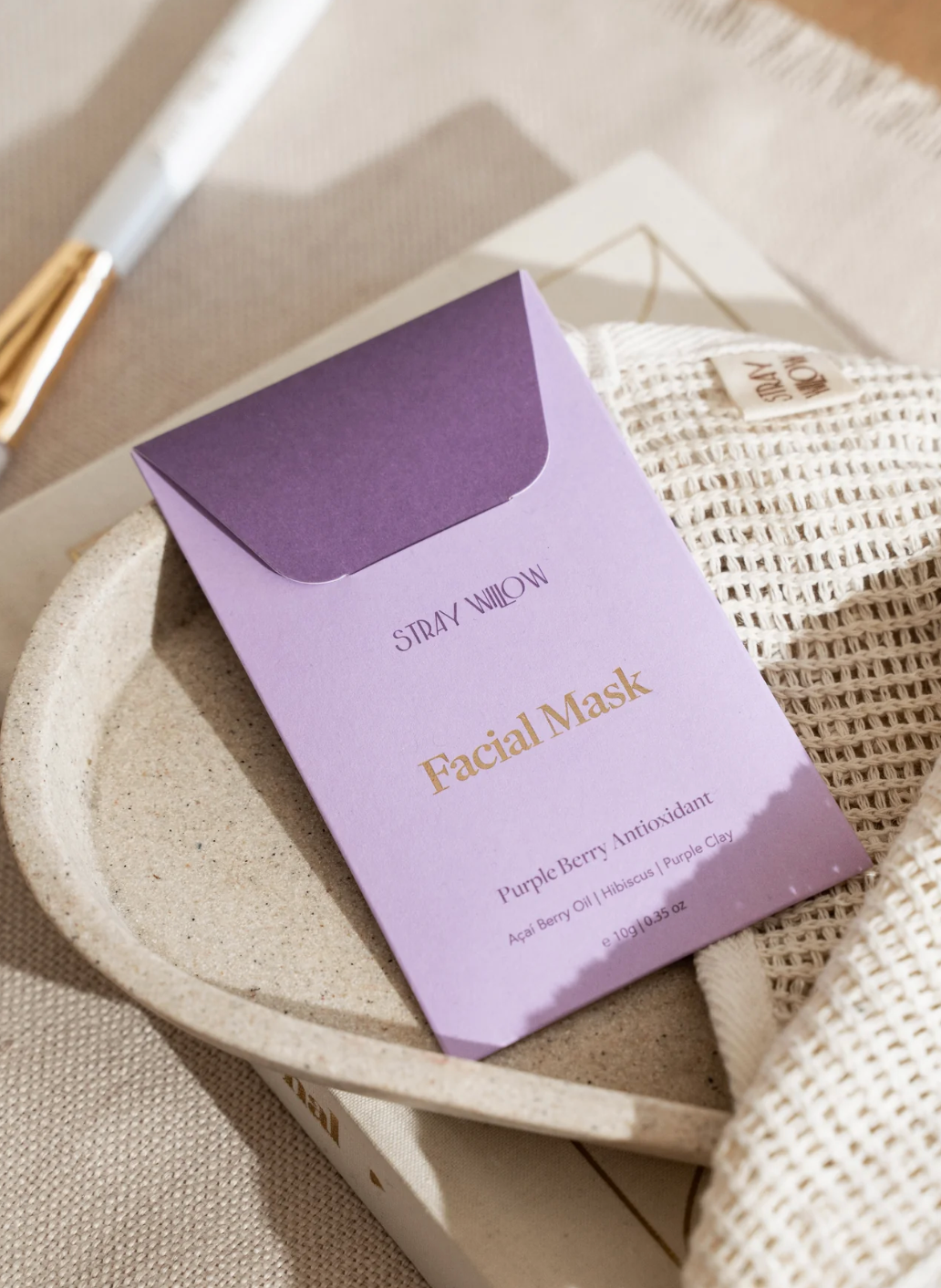 Stray Willow Facial Mask-Purple Berry