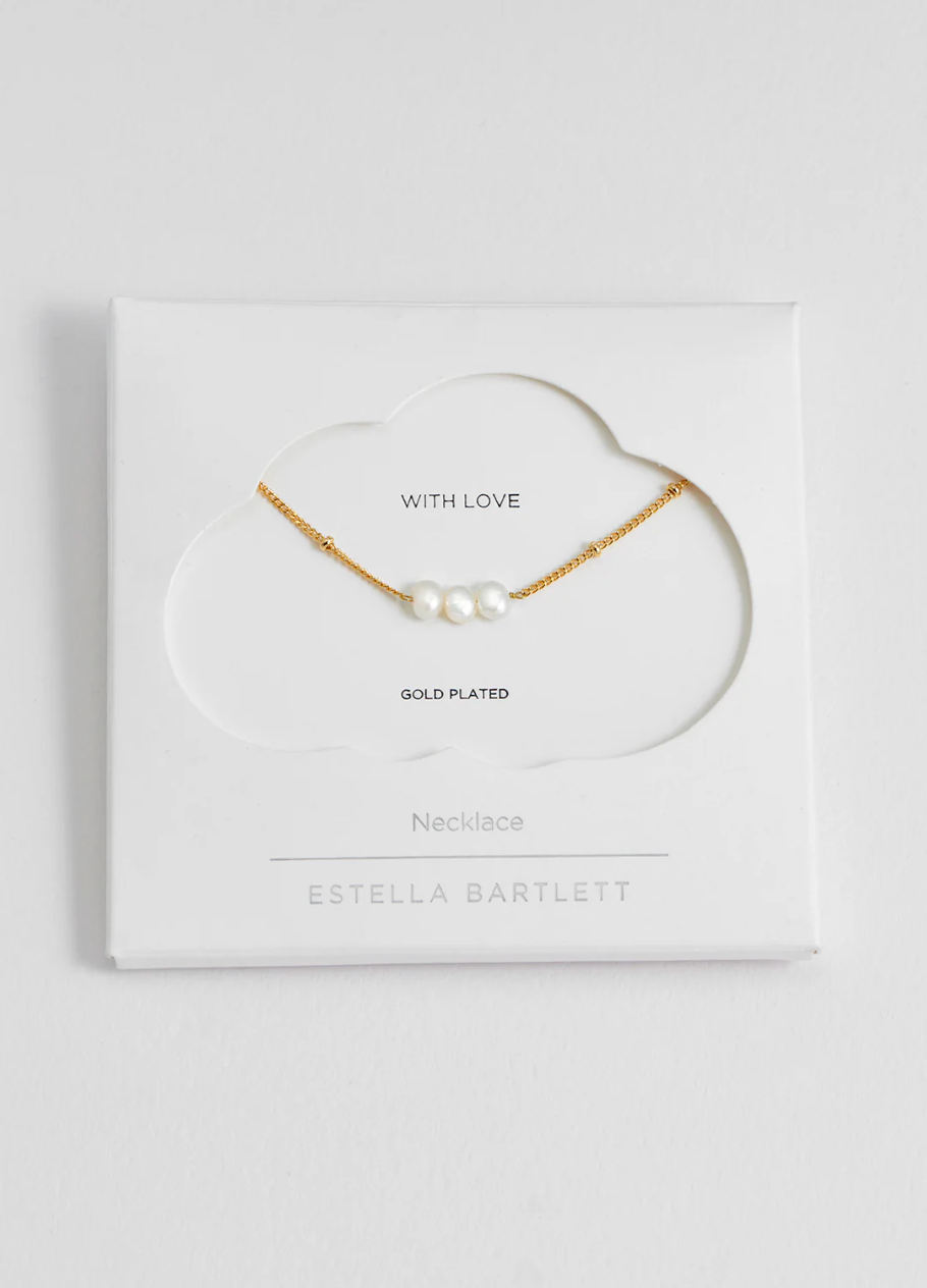 Estella Bartlett Beaded Chain and Pearl Necklace