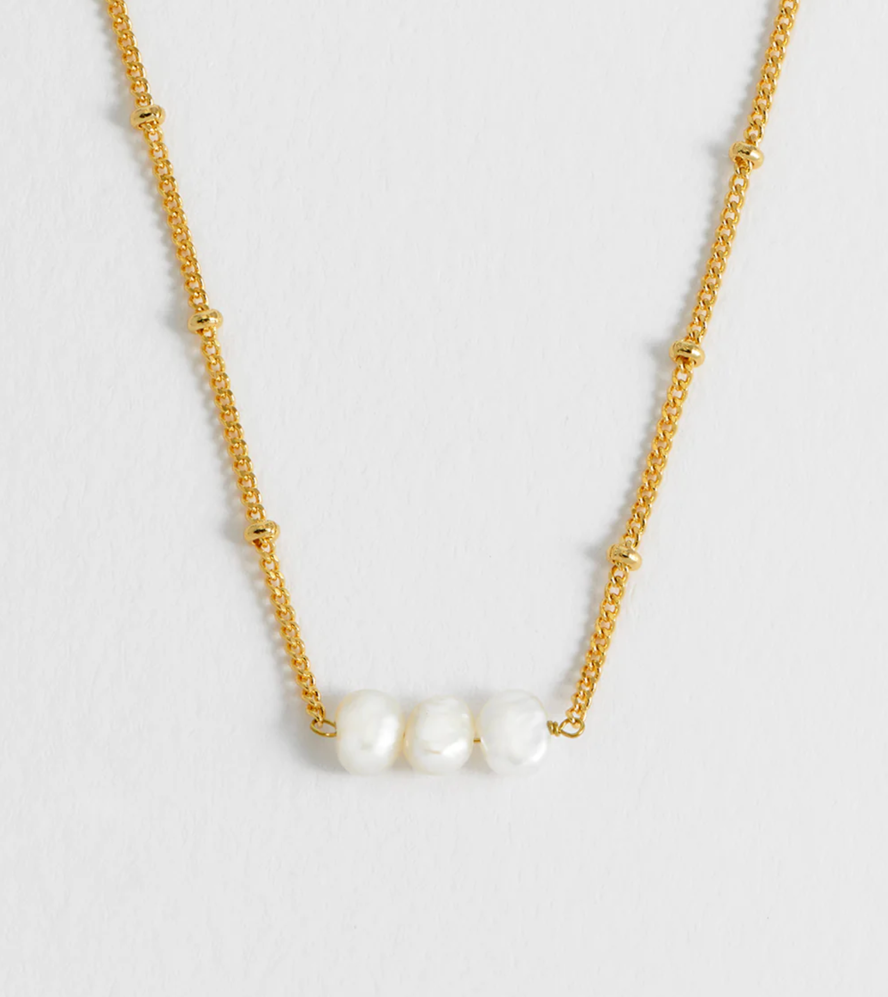 Estella Bartlett Beaded Chain and Pearl Necklace
