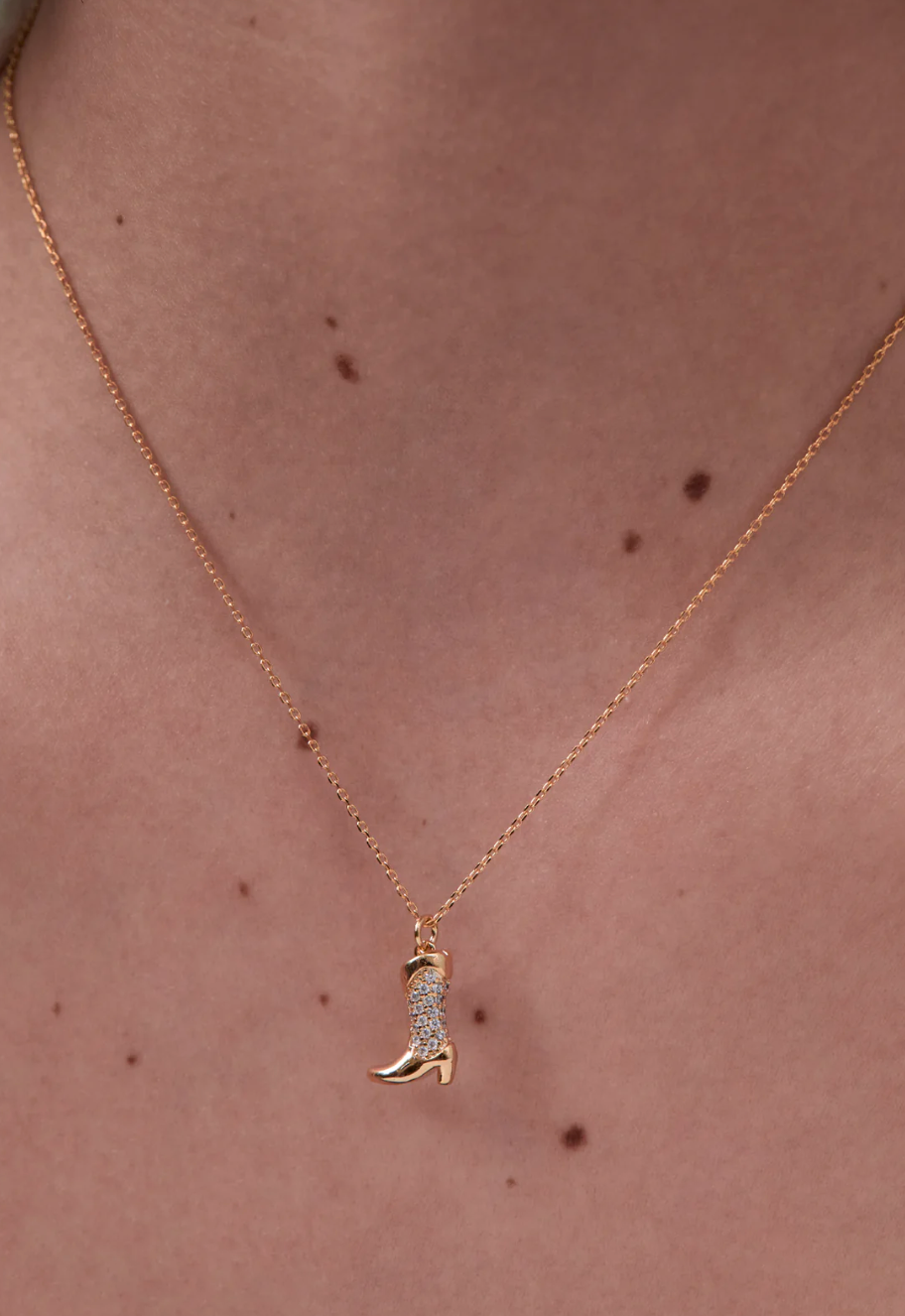 Estella Bartlett Pave Cowboy Necklace