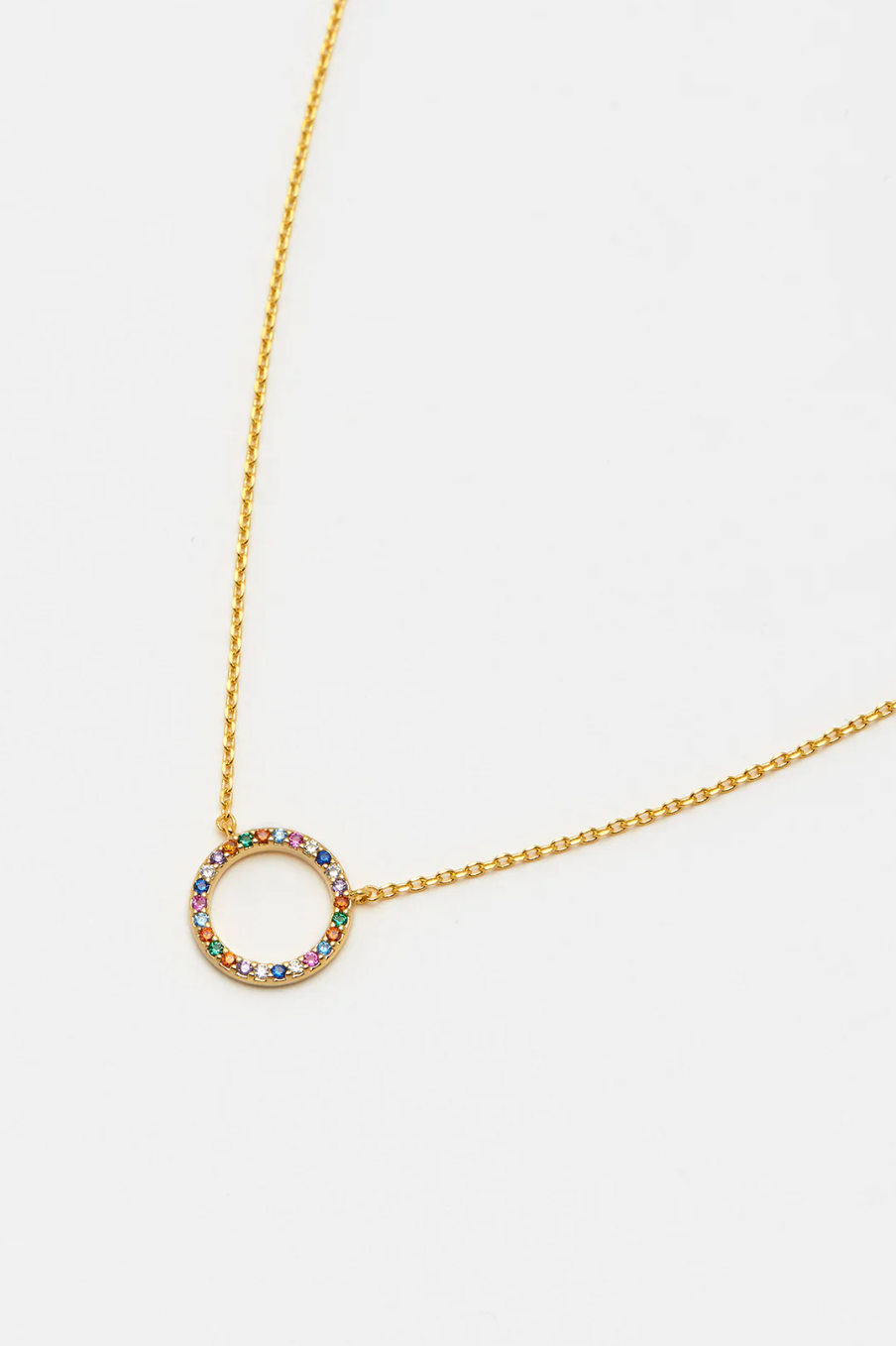 Estella Bartlett Multi Cz Circle Necklace