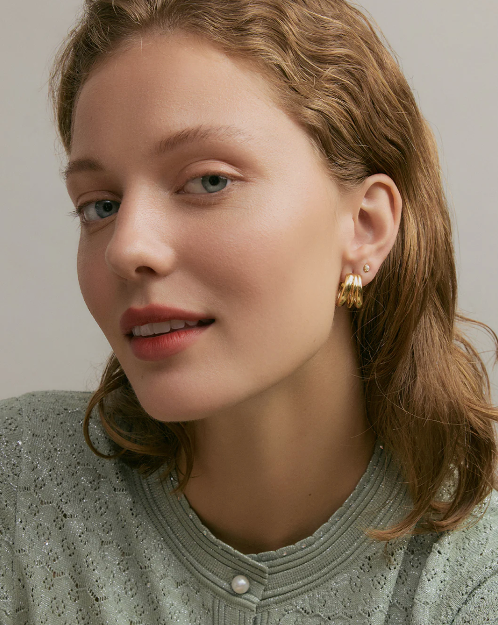 Jolie & Deen Ashy Hoops Earrings