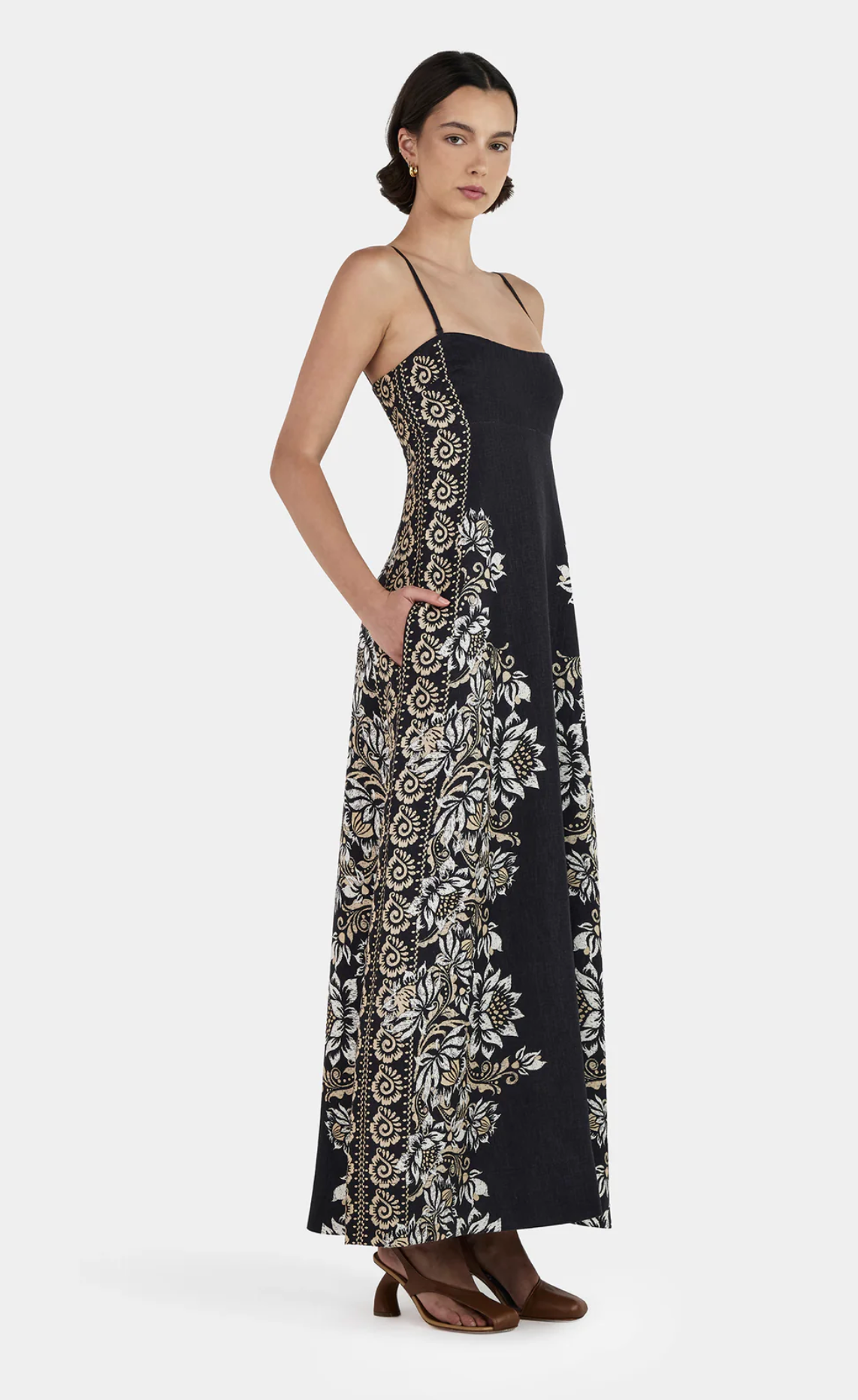 Hansen & Gretel Alida Linen Maxi Dress
