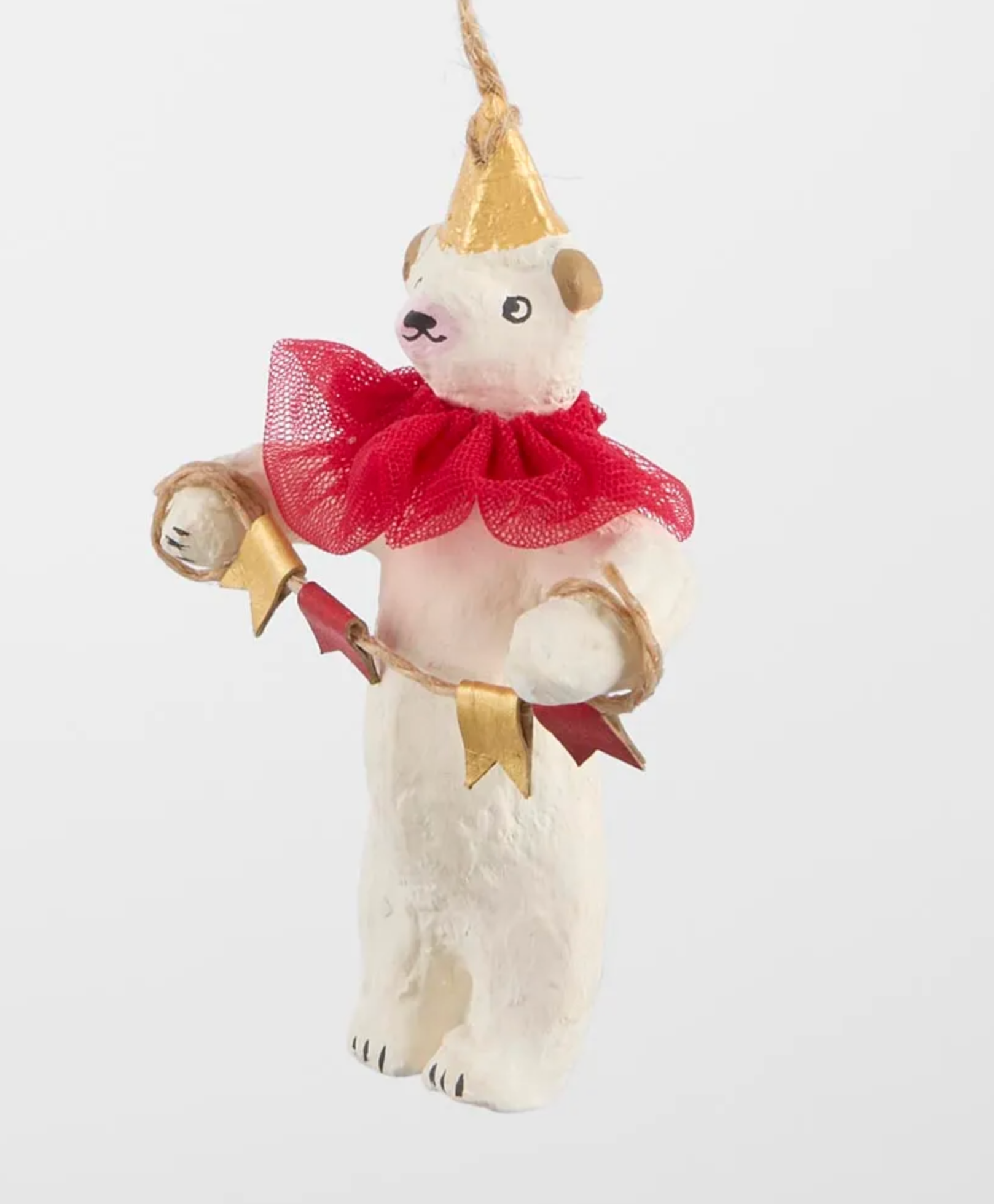 Mache Carnivale Bear Decoration