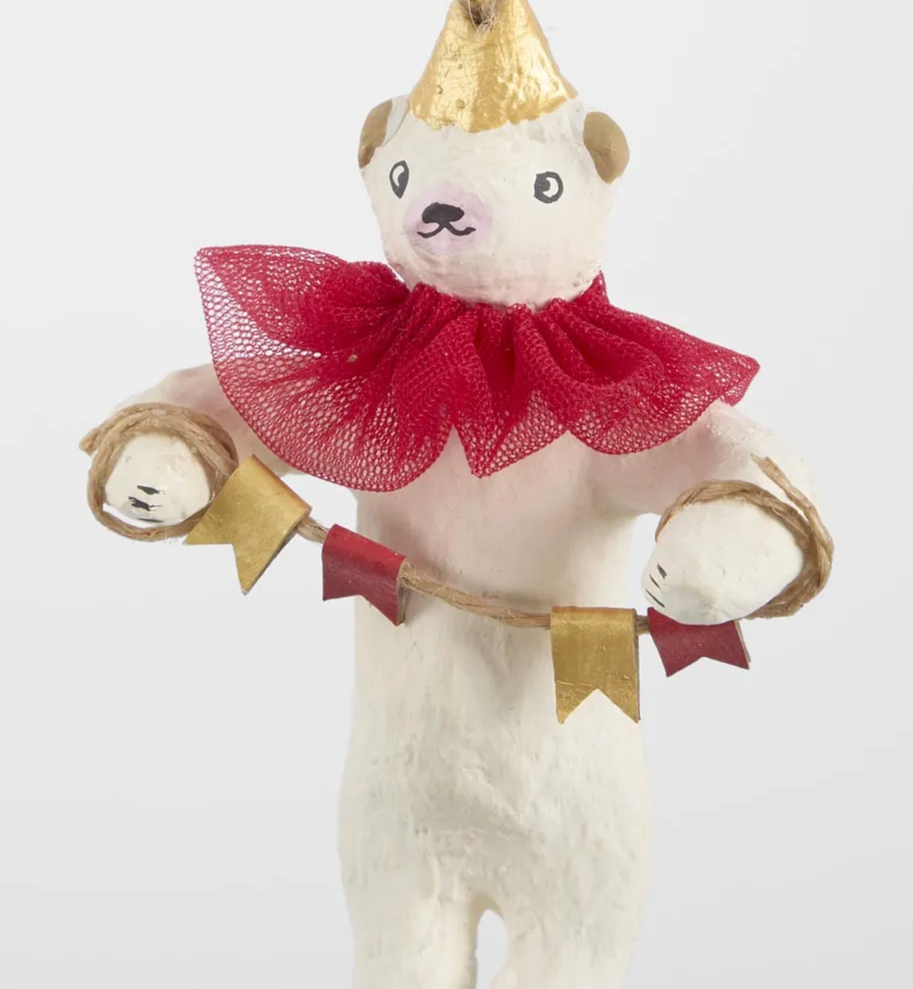 Mache Carnivale Bear Decoration