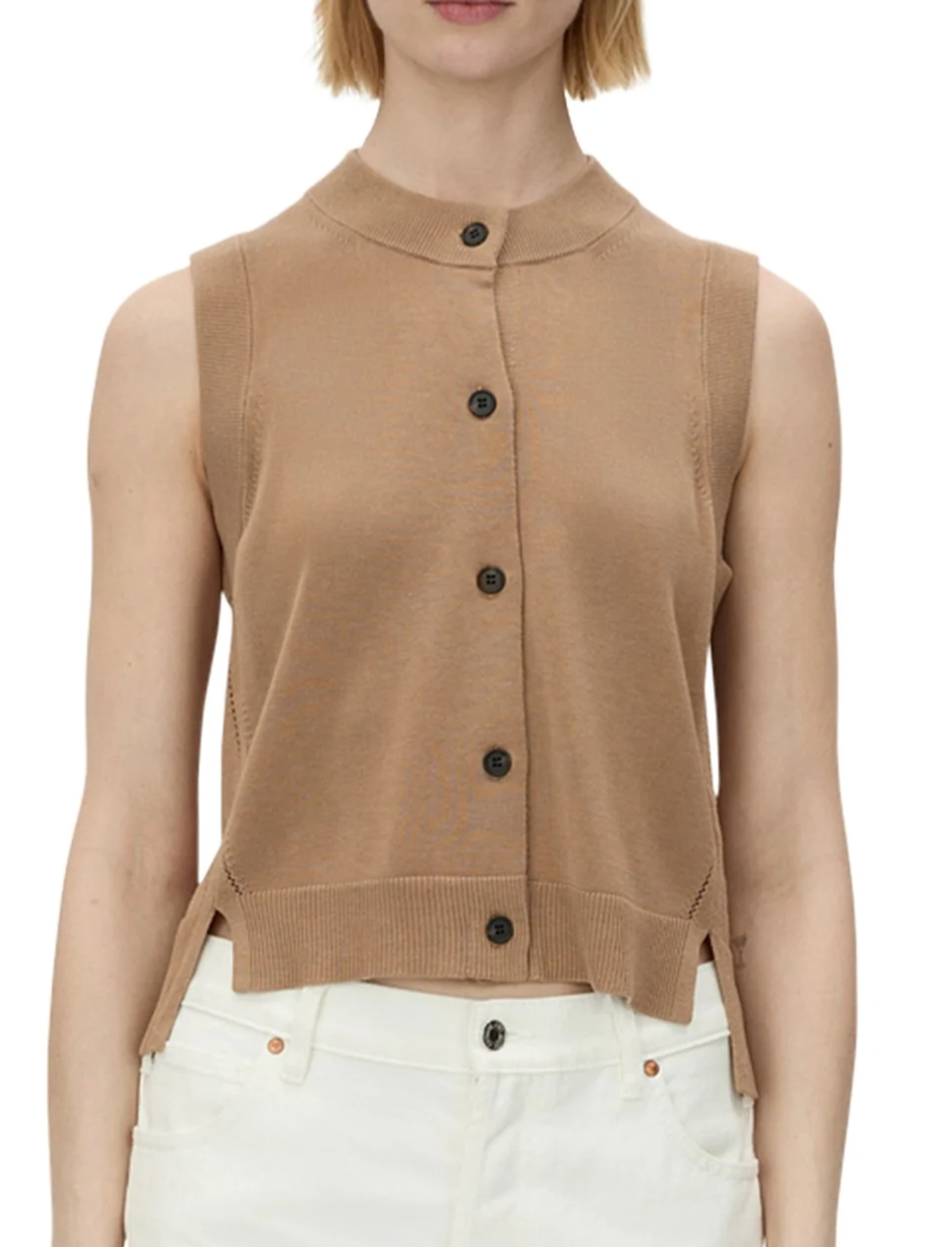 Camilla & Marc Cardinal Sleeveless Cardigan