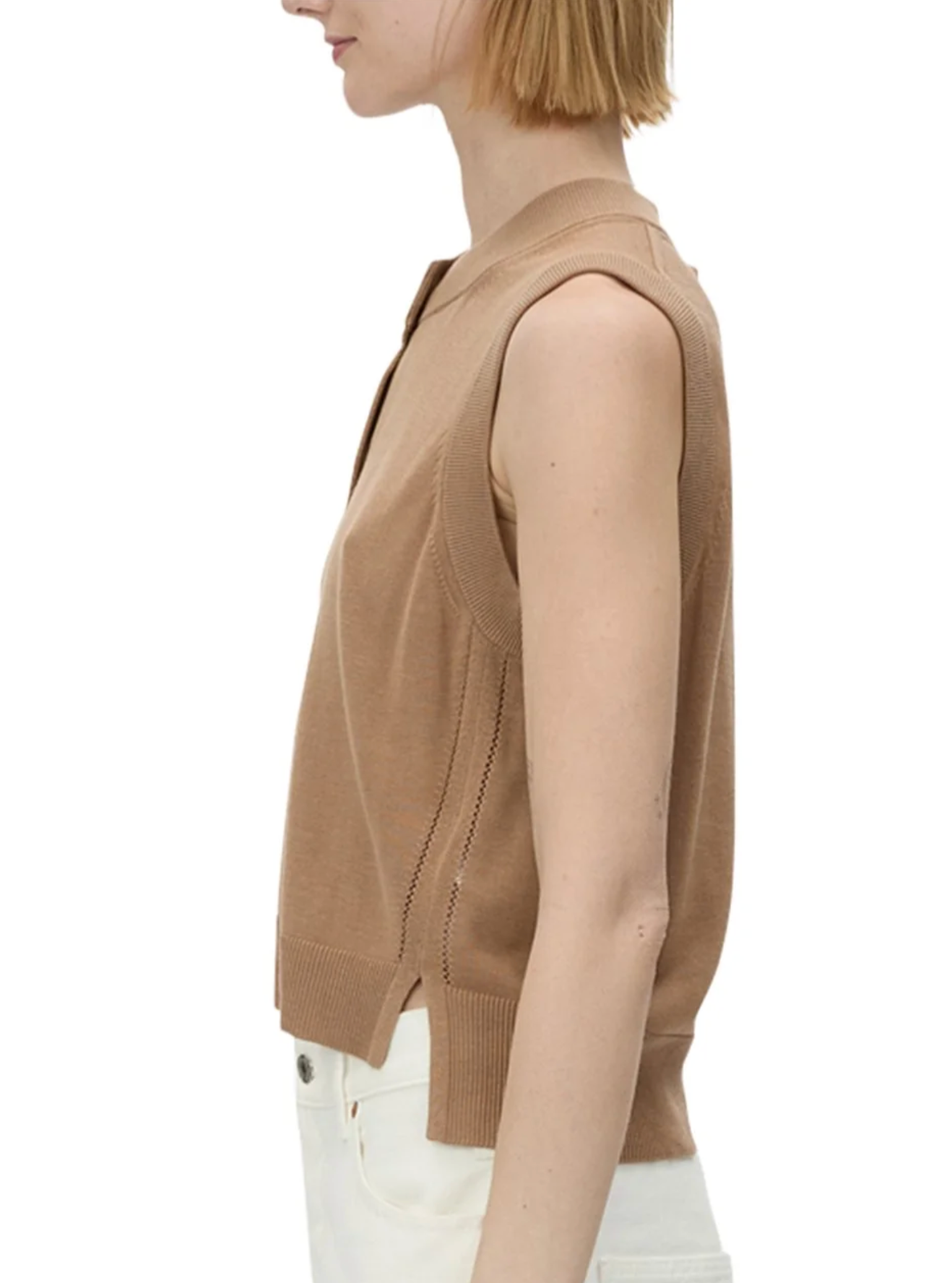 Camilla & Marc Cardinal Sleeveless Cardigan