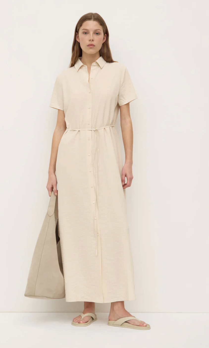 Assembly Label Heather Silk Shirt Dress