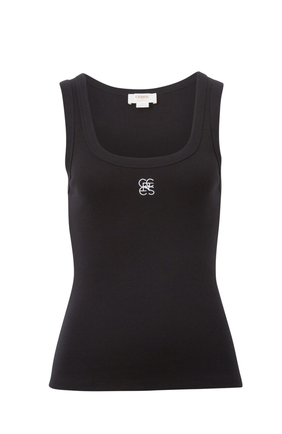 Ceres Life Zoe Contour Rib Scoop Tank