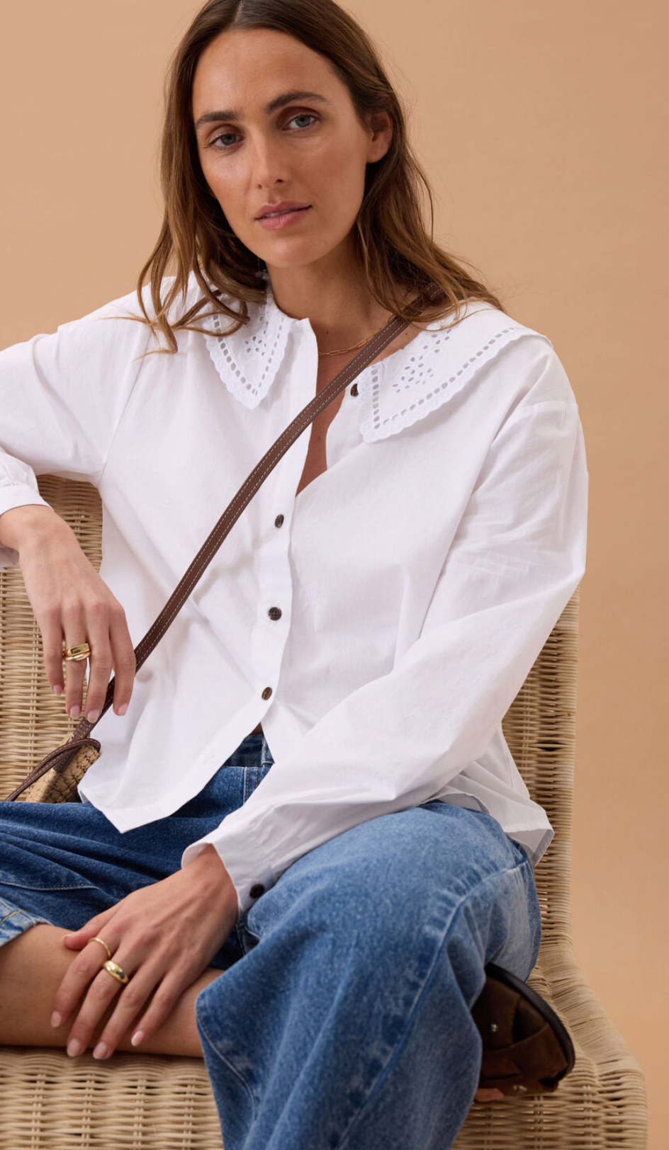 Ceres Life Alice Collared Top