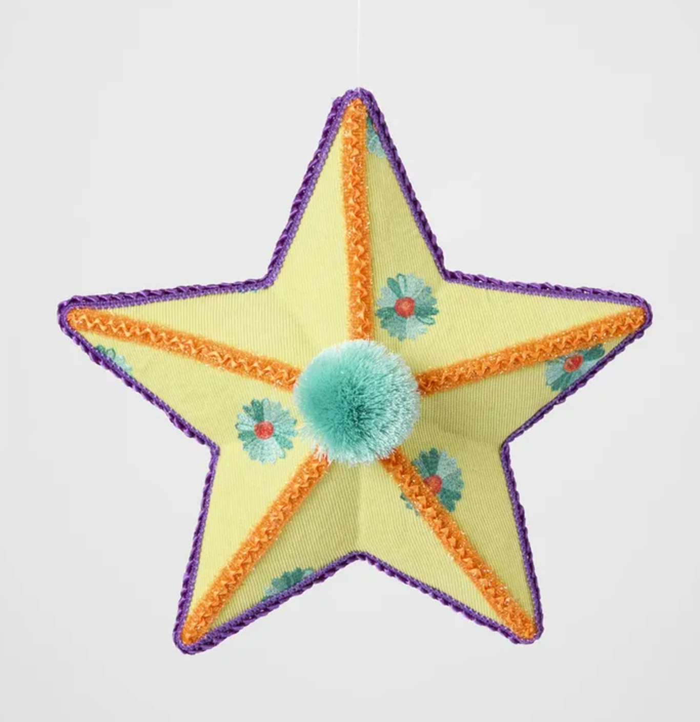 Carnivale Canary Hanging Star Green