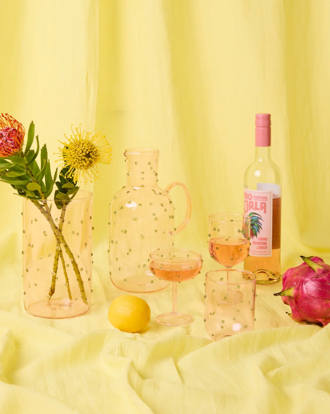 Kip & Co Mint Chip Champagne Glass set 2