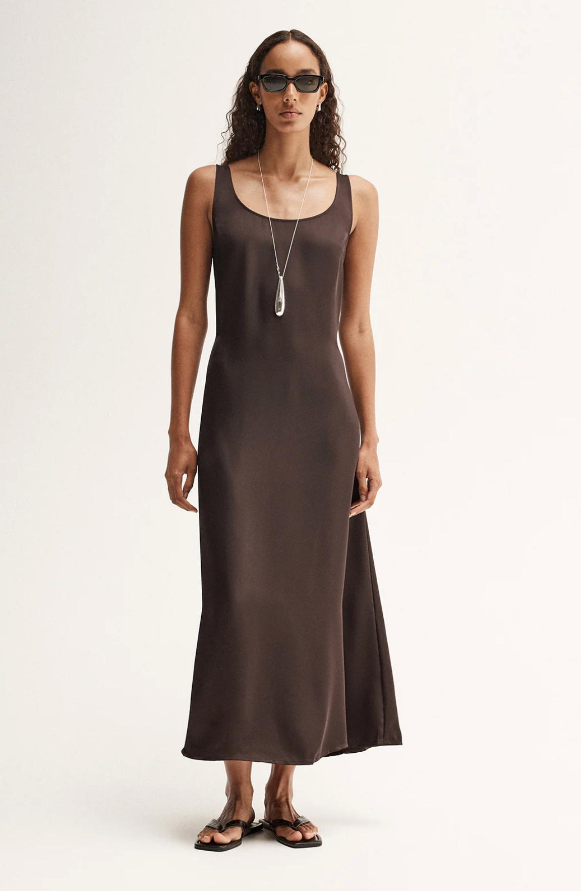 Elka Collective Mina Satin Maxi Dress